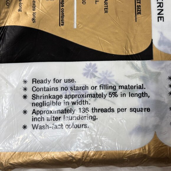 NOS Royal Orchid Texmade Vintage Twin Flat Sheet 72" x 100" Finished - Picture 8 of 10